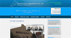 Desktop Screenshot of mountainchiropractic.net