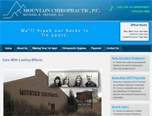 Tablet Screenshot of mountainchiropractic.net